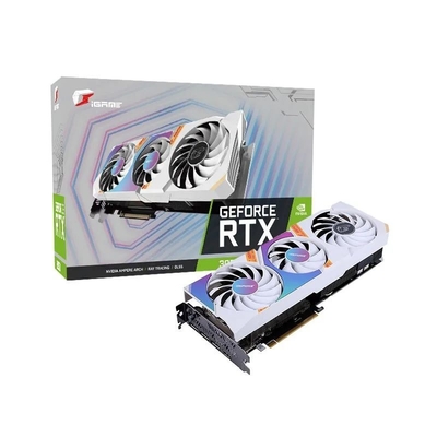 Красочное gpu GDDR6 поддержки rtx3050 8gb видеокарты игры компьютера GeForce RTX 3050 ультра W OC 8G iGame